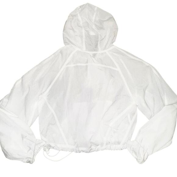 NWT Lululemon Scuba Cropped Anorak Jacket Size 6 White Water Resistant - Picture 4 of 14